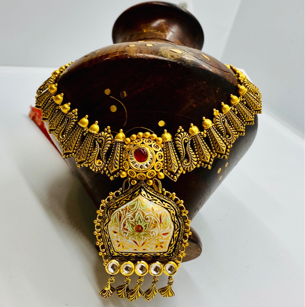 916 Gold Antique Necklace Set