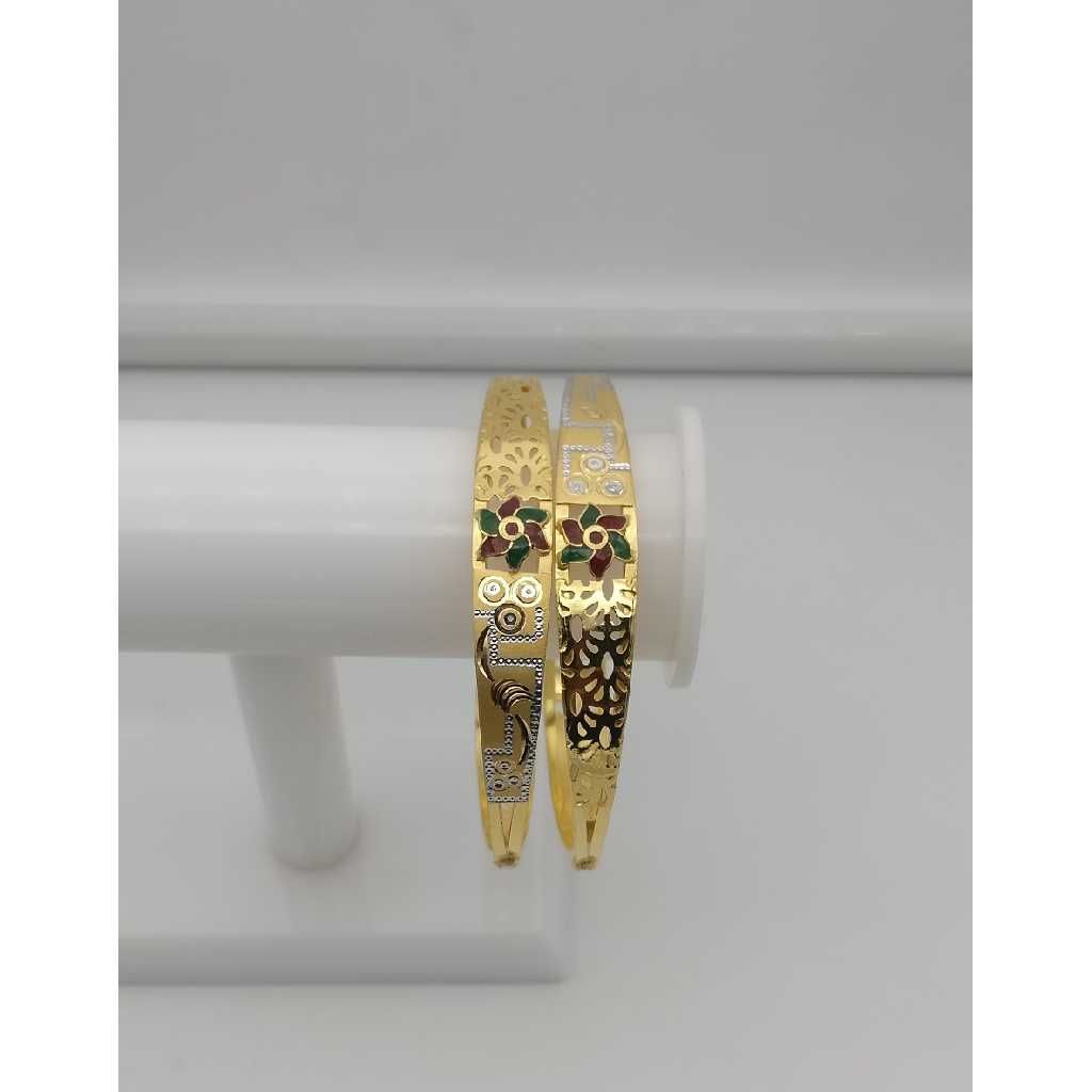 916 Gold Colorful Flower Design Copper Kadali