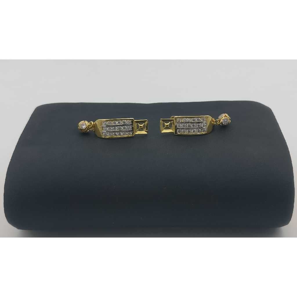 18KT Gold Fancy CZ Bali - Image 2