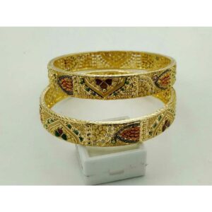 916 Gold Ladies Floral Kadli
