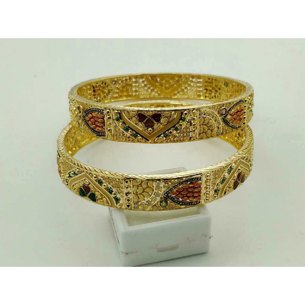 916 Gold Ladies Floral Kadli