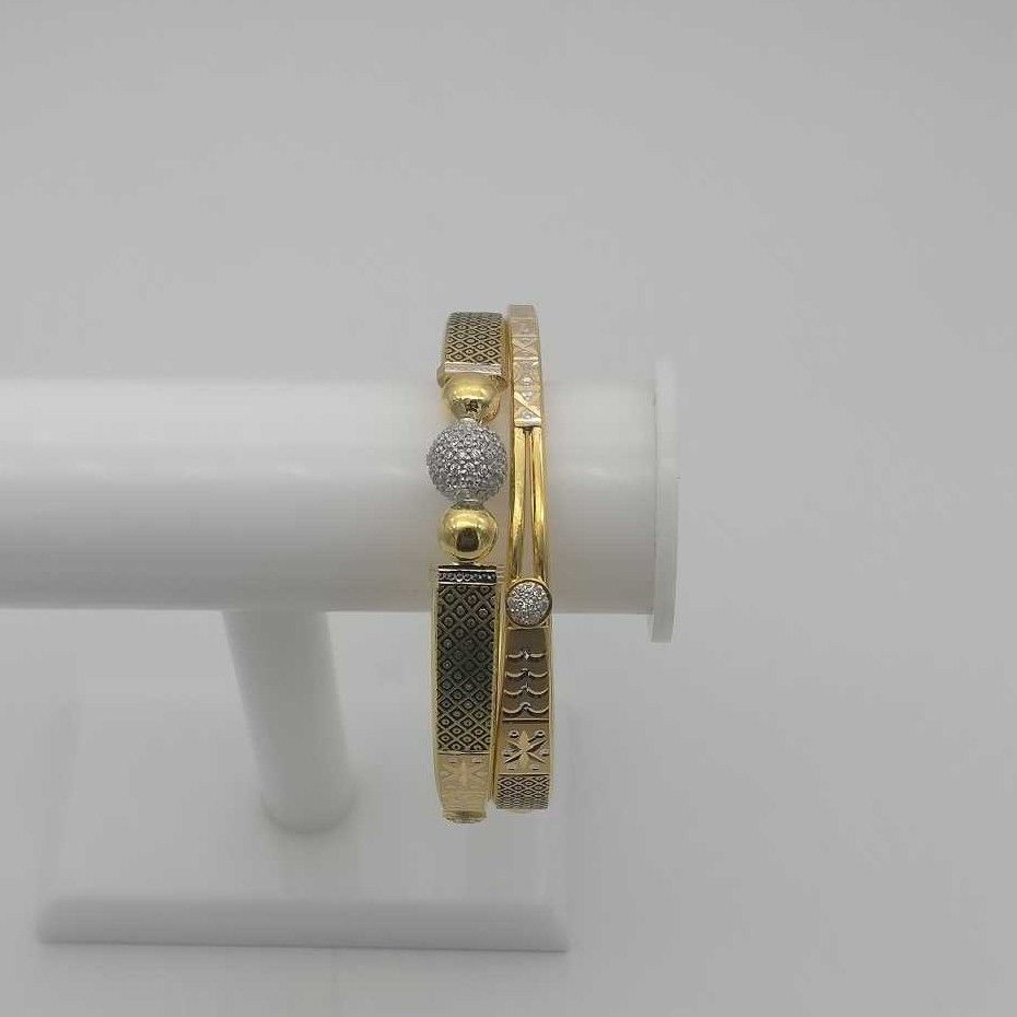 22KT Antique Gold Designer Copper Kadli