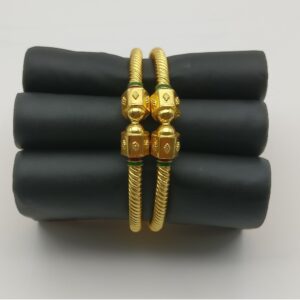 22KT Traditional Gold Designer Copper Kada