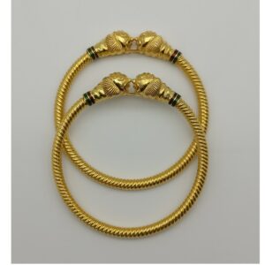 22KT Gold Rajwadi Design Copper Kadli