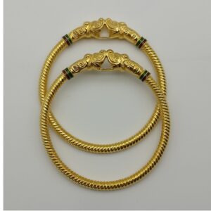 916 Yellow Gold Fancy Copper Kada