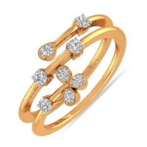 CLASSIC PETALS  CZ DIAMOND RING LR0016