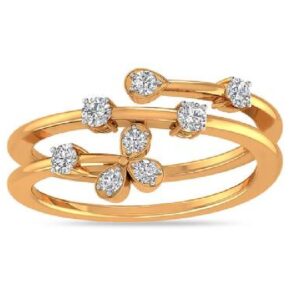 CLASSIC PETALS  CZ DIAMOND RING LR0016