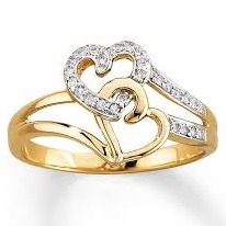 first love cz diamond ring lR 007