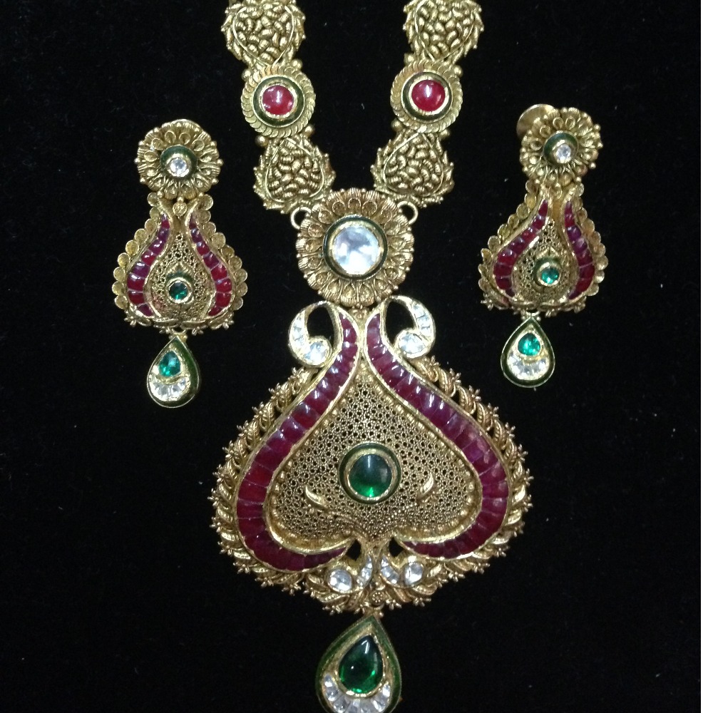 916 gold antique necklace set - Image 2