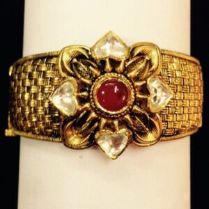 916 gold  antique kundan kada