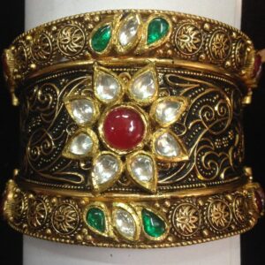 916 gold kundan kada