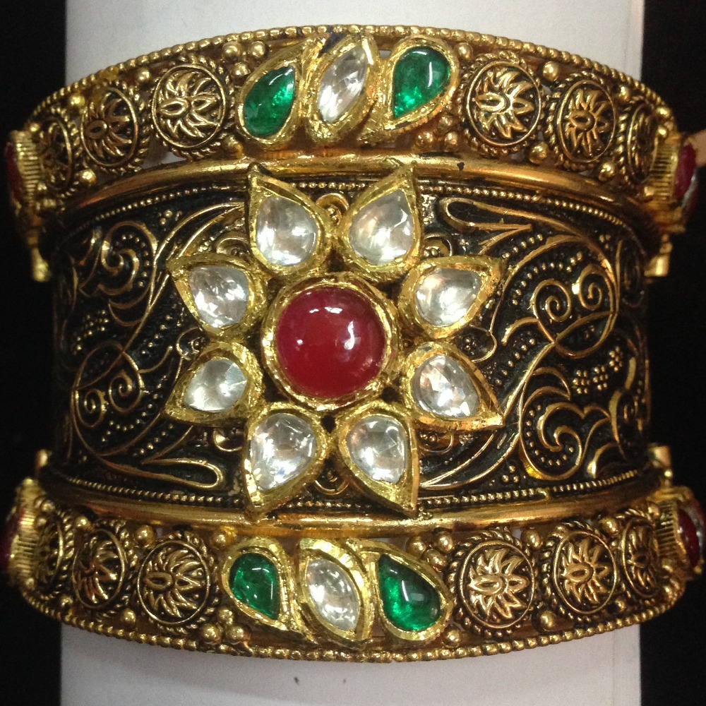 916 gold kundan kada