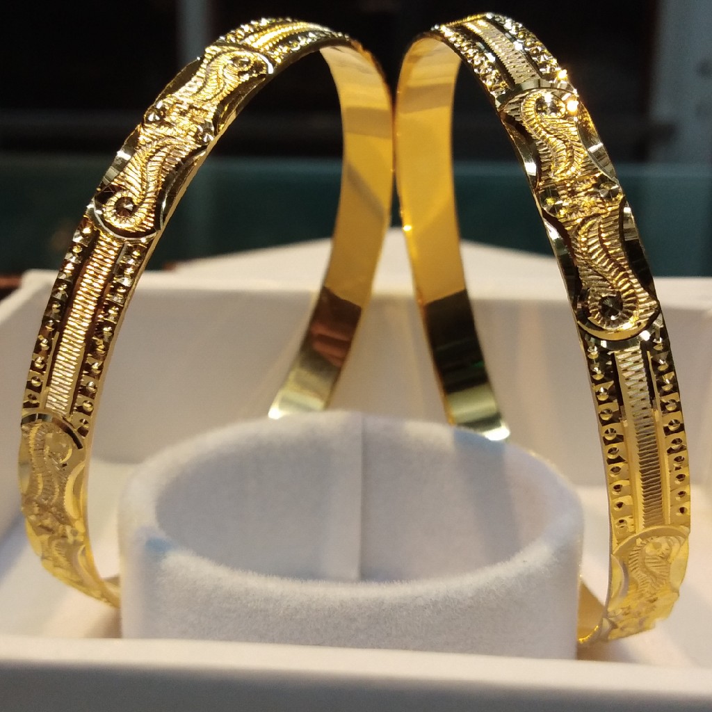 916 Gold cnc bangles