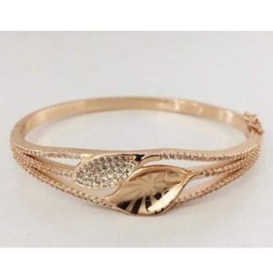 18 carat rose gold woman kada