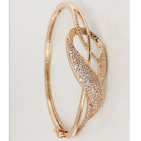 18 carat rose gold women kada - Image 2