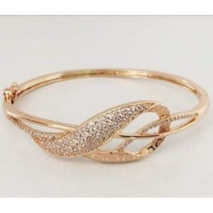 18 carat rose gold women kada