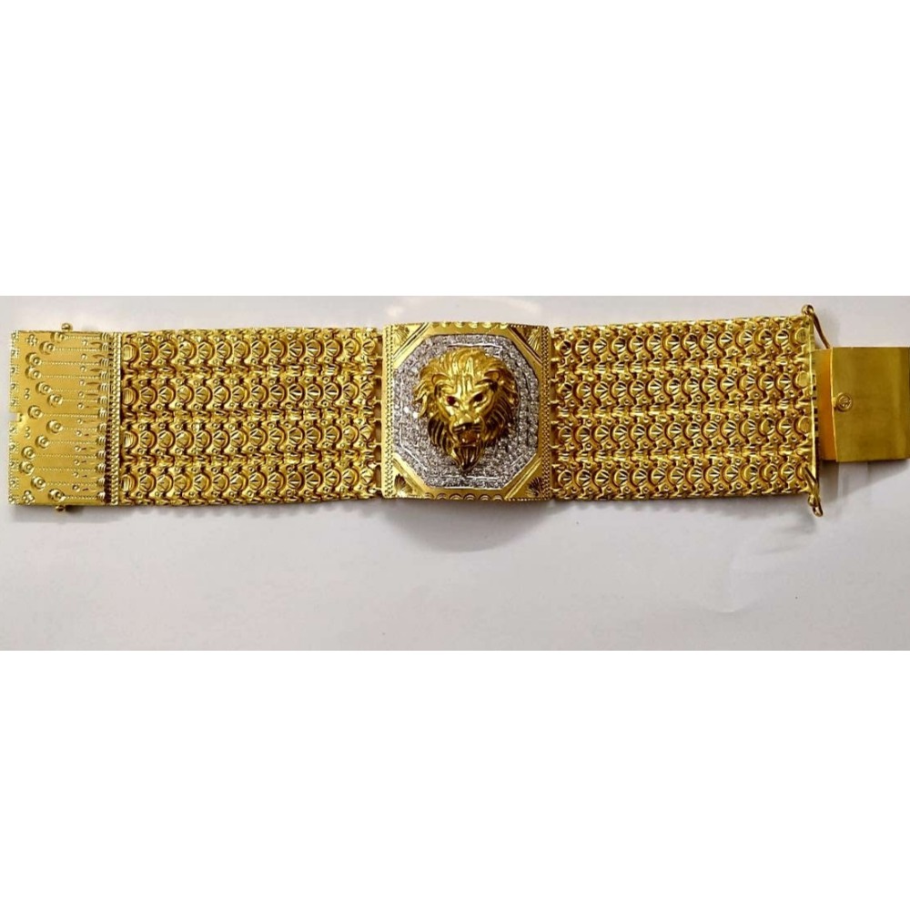 916 gold gents bracelet