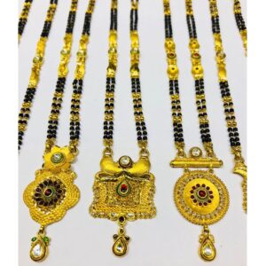 916 gold antique/kundan mangalsutra