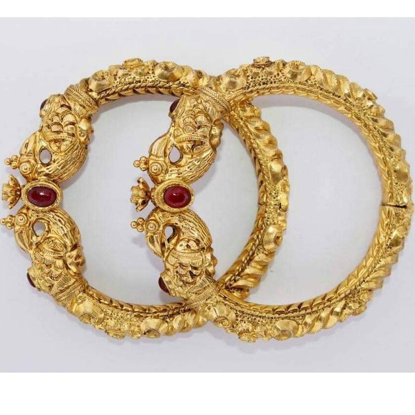 916 gold antique kada