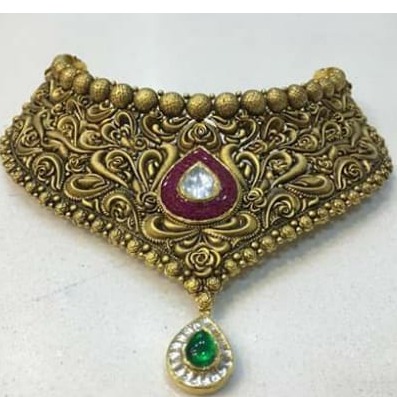 916 gold choker necklace