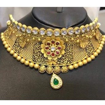 916 gold choker necklace