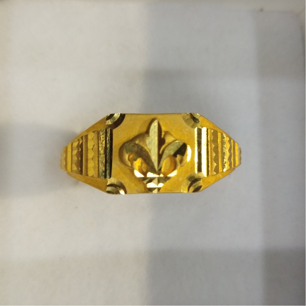 22KT Gold Fancy ring For Men BJ-R002