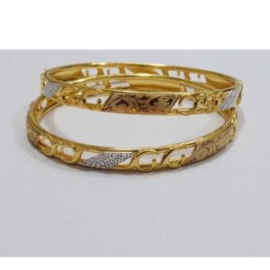 916 Gold Modern Ladies Bangle