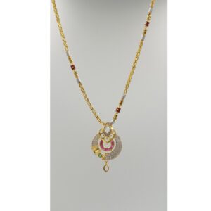 22KT Yellow Gold Ladies Indian Designer Necklace Set