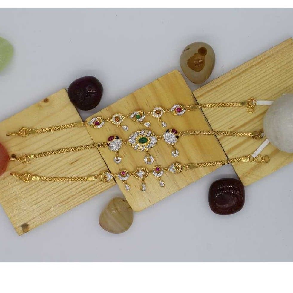 22KT Gold Fancy Rakhi Bracelet