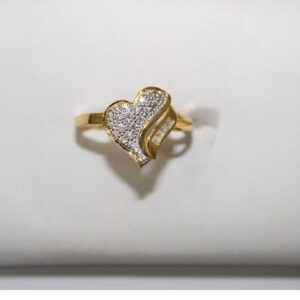 22KT Gold Ladies Fancy Heart Shaped Ring