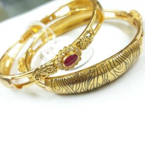 22KT Gold Indian Fancy Bangles