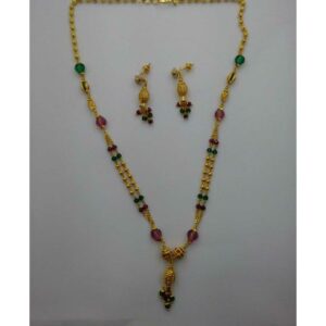 22KT Gold Ladies Indian Necklace Set