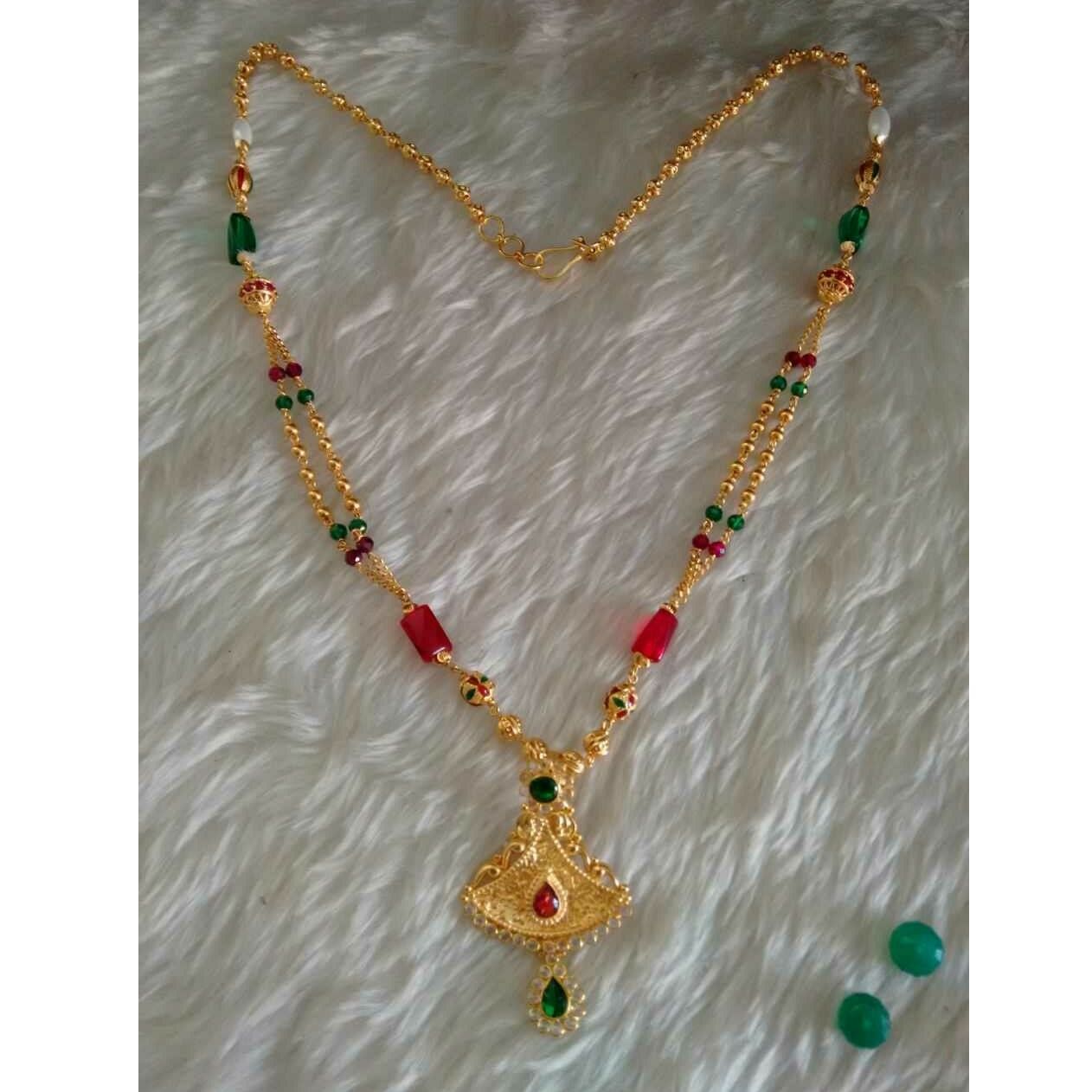 22KT Gold Ladies Indian Designer Necklace