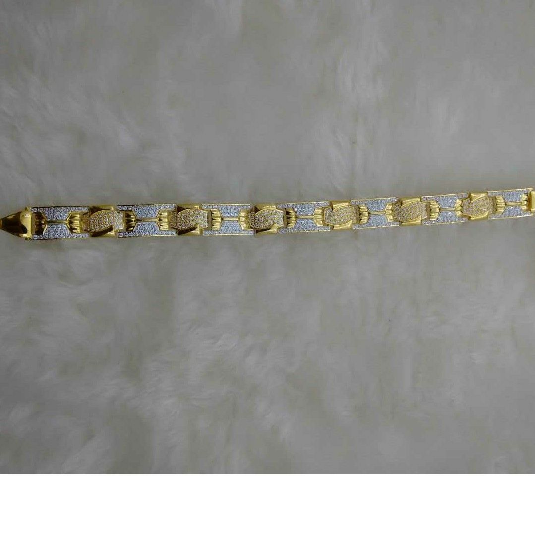 22KT Designer Gold Gents Indian Bracelet