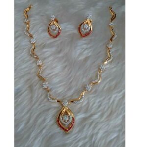 Designer 916 Ladies Gold Necklace Set
