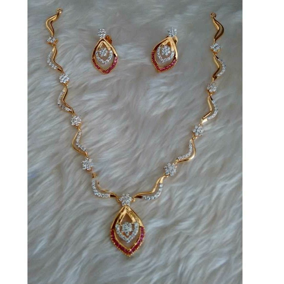 Designer 916 Ladies Gold Necklace Set
