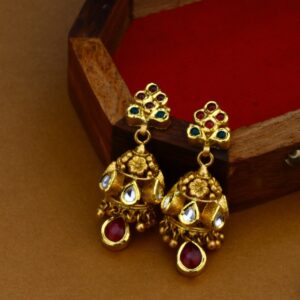 916 Gold Antique Peacock Design Necklace Set