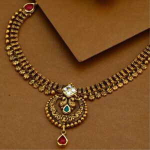 22KT Gold Antique Traditional Necklace Set