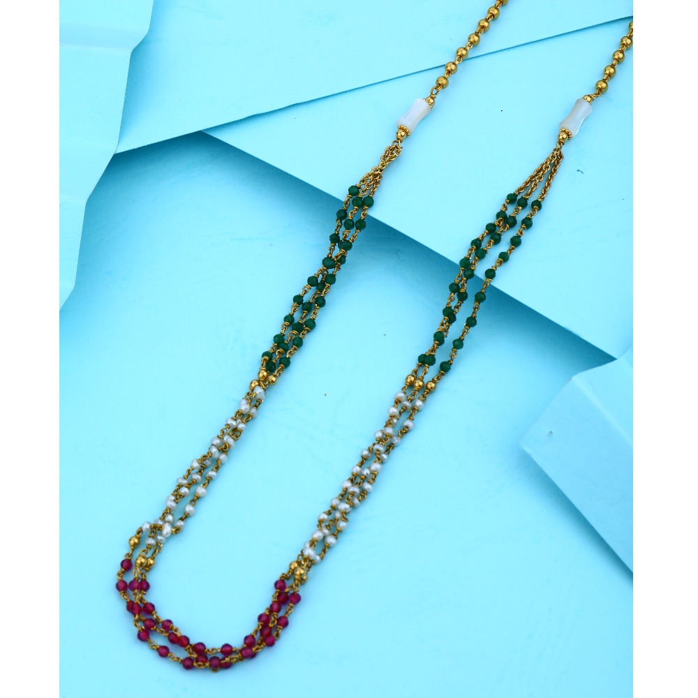 22KT Gold Multi Color Design Mala