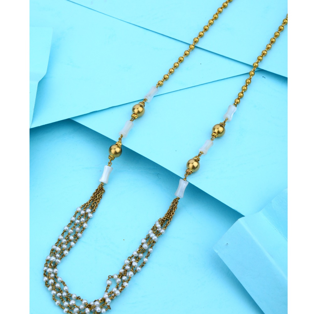 916 Gold Plated Moti mala