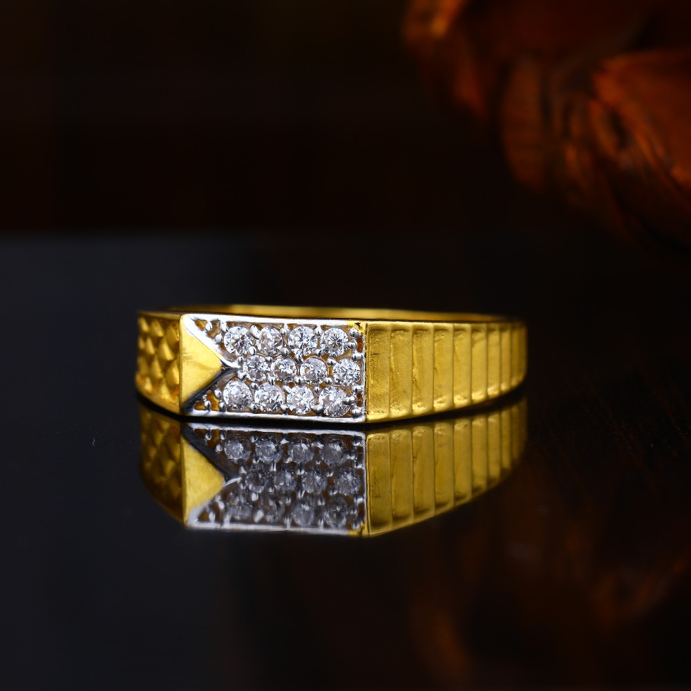 22KT Gold Light Weight Plain design Hallmark Ring