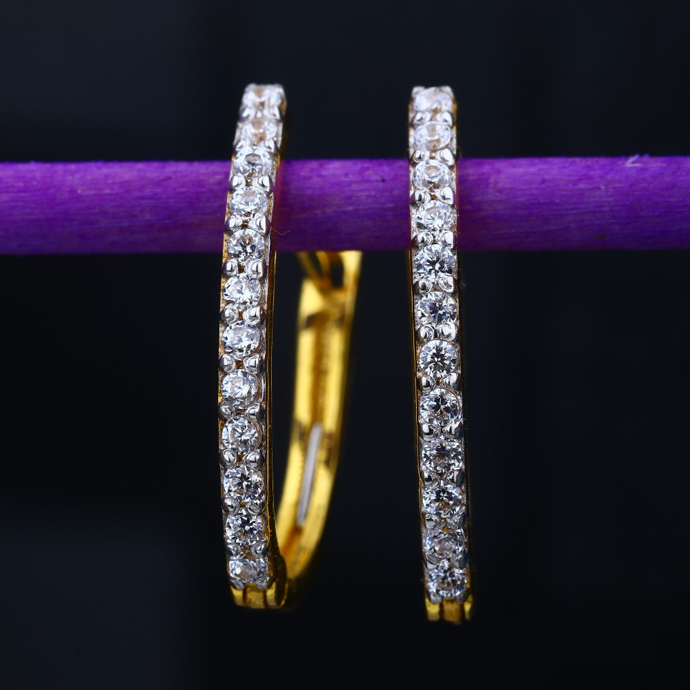 22KT Gold Plain Light Weight Design Hallmark Tops