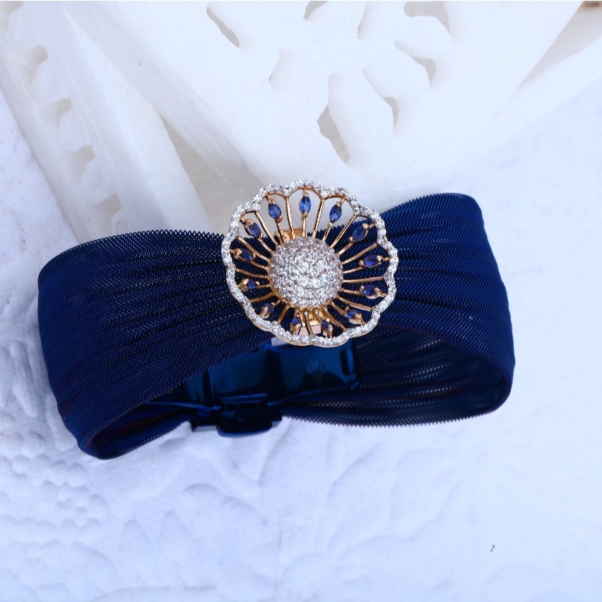 916 Gold CZ hallmark Elegant Design Bracelet