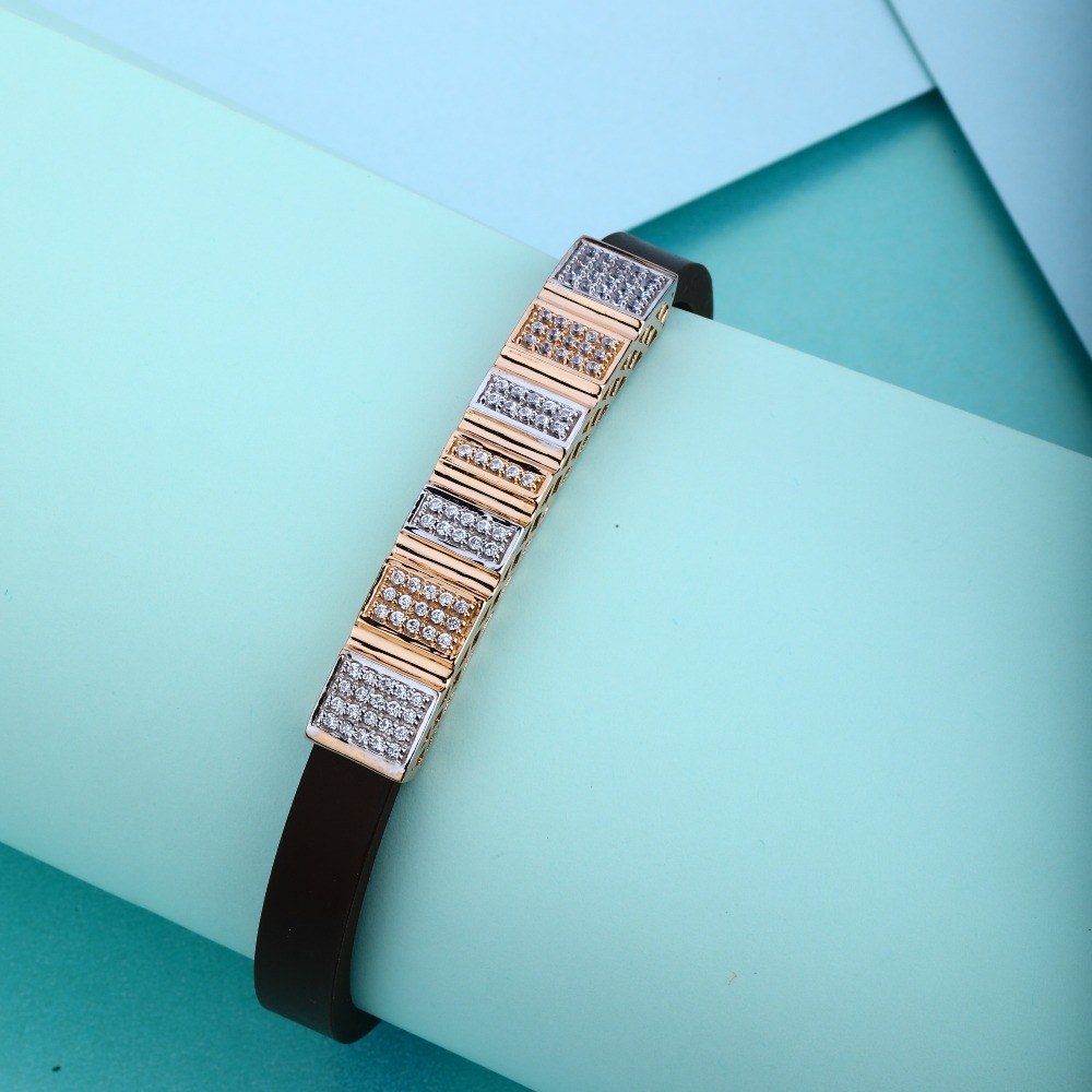 18KT Rose Hallmark Simple Design Gold Bracelet