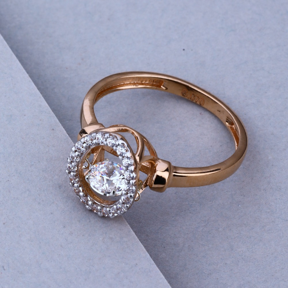 18KT Rose Gold Hallmark Elegant Design Ring