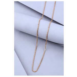 22KT Gold Hollow Box Chain