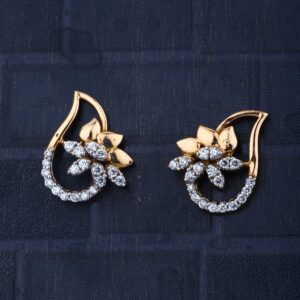 916 Gold Hallmark Fashionable Design Earring