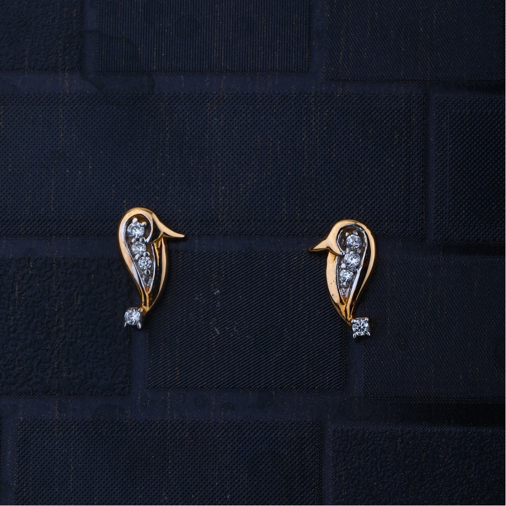 gold cZ adorable Design Earring