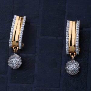 916 Gold Unquie Design Earring
