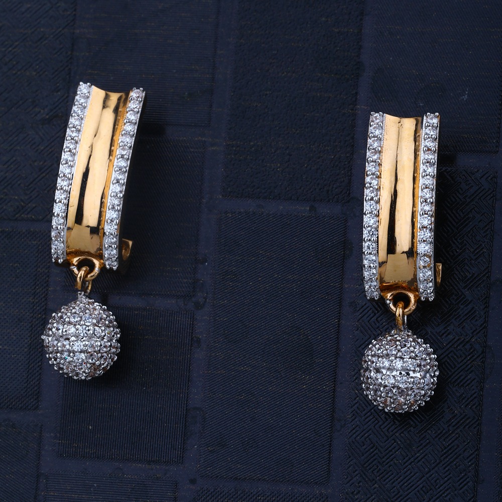 916 Gold Unquie Design Earring